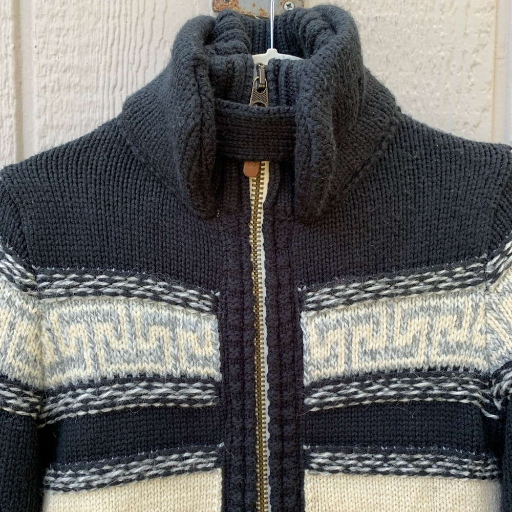 Vintage Superdry thick knit heavy sweater jacket - Picture 11 of 15